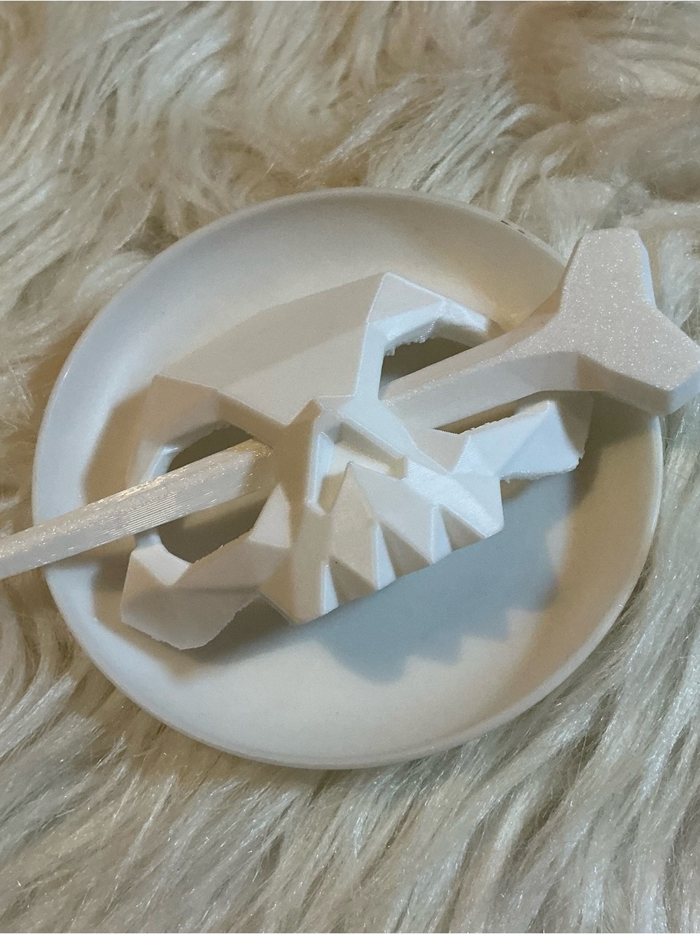 Spooky Halloween White Skull Hair Pin/Hair Accessory